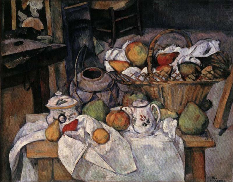 Still Life with Basket, Paul Cezanne
